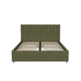 thumbnail image 5 of Novogratz Brittany Platform Bed Frame with Storage Drawers, Queen, Olive Green, 5 of 19