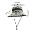 thumbnail image 2 of Sombrero para el sol, impermeable, de ala ancha, con protección UV, para pesca, senderismo, jardín y playa, 2 of 5