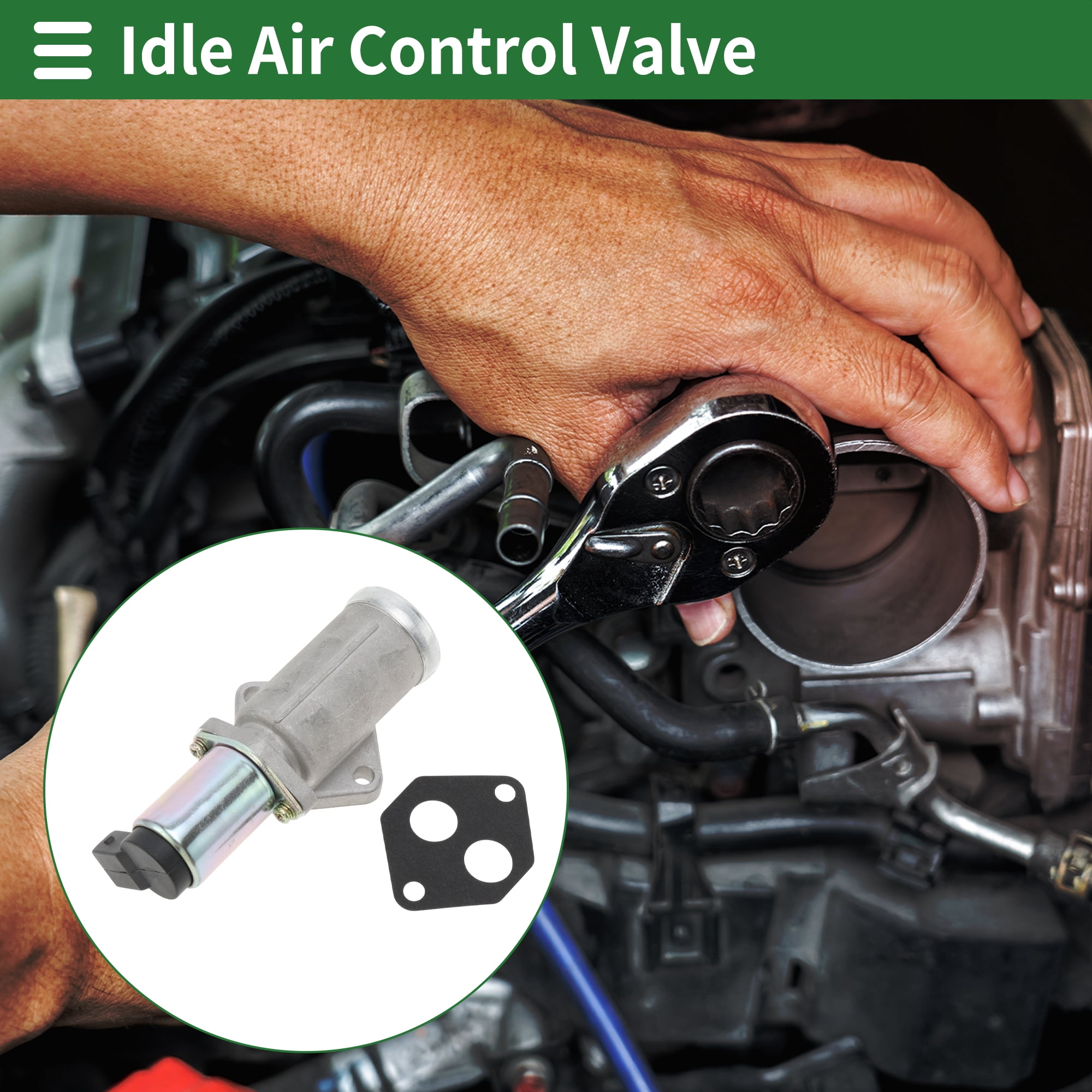 Unique Bargains Car Idle Air Control Valve for Renault Laguna 1996-2001 Replace No.7700744614 IACV Idle Motor Idle Air Control Valve for Stable Engine Operation