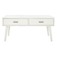 thumbnail image 2 of SAFAVIEH Mozart Mid-Century 2 Drawer Coffee Table, Distressed White, 2 of 7