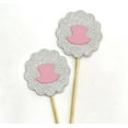 thumbnail image 3 of Darling Souvenir, Glitter Hat shape Cupcake Toppers, Wedding - Baby Shower Party Dessert Decorations - Pack Of 20, 3 of 3