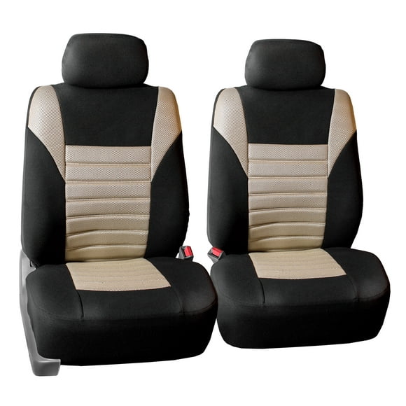 FH Group Universal 3D Air Mesh Front Seat Covers for Car, SUV, Beige