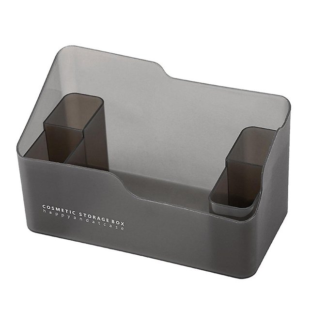 Caja de almacenamiento de maquillaje para escritorio, joyería cosmética para baño, funda para dormitorio, cocina, sala de manualidades, organizador de oficina Feliz Sencillez