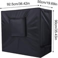 thumbnail image 2 of Waterproof Oxford Fabric Refrigerated Cart Cover, Black, Sun Protection Shield for Outdoor Beverage Trolley Patio Freezer Use, 2 of 6