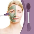 thumbnail image 2 of Silicone Face Mask Brush, Facial Mask Mixing Stick, Double Head Mud Mask Applicator Brush, Soft Rubber Head, Easy to Clean, Multifunctional Beauty Tool for Cream Gel Masks, Durable and Gentle on Skin, 2 of 5