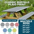 thumbnail image 4 of Sorfey Rectangle Picnic Table Cover Fitted Table Cloth with Bench Cover, 30" x 60" Green, 4 of 9