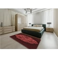 thumbnail image 4 of Ahgly Company Indoor Rectangle Patterned Chilli Pepper Red Area Rugs, 6' x 9', 4 of 6