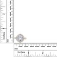 thumbnail image 5 of 3 Carat Center 6.5MM Cushion Cut Lab Created Moissanite Diamond Cushion Halo Engagement Ring For Women In 14K Yellow Gold Over Sterling Silver(G-H Color, VVS1 Clarity 3Cttw) Size - 6, 5 of 7