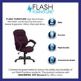thumbnail image 3 of Scranton & Co Contemporary Microfiber High Back Office Chair in Grape Purple, 3 of 7
