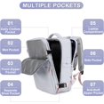 thumbnail image 3 of XINQIHANG Casual Backpack Traveling Backpack, Q-grey, Travel Backpacks, 3 of 7