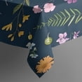 thumbnail image 3 of Pioneer Flower Floral Print Pattern Rectangle Tablecloth 60"x102",Waterproof Polyester Rectangle Table Cloth, Wipeable Spillproof Polyester Tablecloth for Dining, Camping, Indoor and Outdoor, 3 of 6