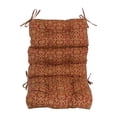 thumbnail image 5 of Blazing Needles 20-inch by 42-inch Spun Polyester Patterned Outdoor Tufted Chair Cushion, 5 of 5