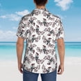 thumbnail image 6 of Fotbe Bird Hawaiian Shirt for Men Unisex Summer Beach Casual Short Sleeve Cotton Linen Button Down Shirts-Medium, 6 of 9