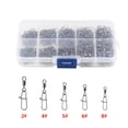 thumbnail image 1 of Swivel Snap, 210pcs/box Swivels Connector High Strength Solid Fishing Tackle  For Freshwater, 1 of 8