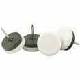 thumbnail image 2 of Waxman Consumer Group 4609895N 1-1/8" White Plastic Nail-On Furniture Glides, 4 Count, 2 of 3