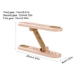 thumbnail image 3 of EGNMCR Shoe Storage Rack Cabinet Interior Space Aromatherapy Deodorizing Shoe Holders Rack Divided Into Double-layer Partitions Stacked For Adjustable Household Use plastics storage shelf, 3 of 6
