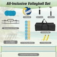 thumbnail image 4 of Spaco Portable Outdoor Volleyball Net Set, Outdoor Sports Anti-Sag Winch Heavy-Duty for Play, Green, 4 of 7