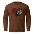 thumbnail image 3 of Mens Hoodie Do Damage Hoodie Binding Mens Zip Sweatsuit Sweater with Oversized Hood Team Issue Lite Male Autumn And Winter Tops Halloween Themed Hoodless Long Sleeve Pullover Sweatshirt Brown M, 3 of 4
