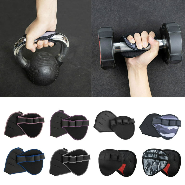 Fitness Weight Lifting Glove Weightlifting Rubber Grip Pad Gym Workout  Lifting Grips Powerlifting Palm Protection