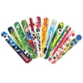 thumbnail image 5 of Soccer Themed Party Favors, Slap Bracelets for Student, Soccer Party Favors, Soccer Team Gifts, 12 Pack 9X2 Inch Soccer Print Snap Wristbands for Student Boys and Girls Sport, 5 of 6