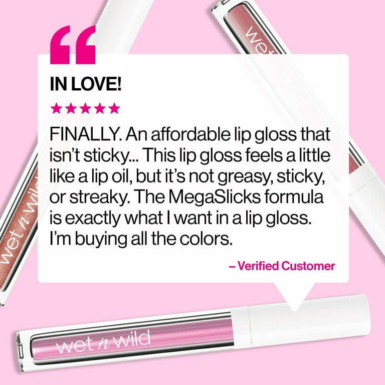 wet n wild Mega Slicks Lip Gloss Bronzed Berry with Shine