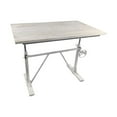 thumbnail image 5 of Carolina Classics Brio Sit or Stand Adjustable Desk in Whitewash, 5 of 10