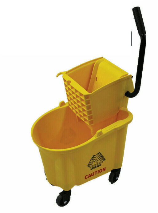 33Qt Metro Commercial Mop Bucket with Side Press Wringer