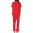 thumbnail image 4 of Women's Shadowline 76280 Petals Pajama Set (Red 2X), 4 of 4