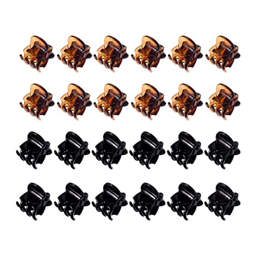 Dicasser 24 Pcs Small Mini Hair Claw Clips Hair Clamps for Women Girl's