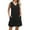 Black, variant on Dresses for Women Short Sleeve Round-Neck Lace Summer Casual Solid Dress