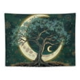 thumbnail image 5 of BCIIG  Tree of Life Tapestry Wall Hanging Aesthetic Sun and Moon Tapestry with Vintage Paisley Flowers Colorful Tree Wall Tapestry for Bedroom, Living Room, Dorm, 5 of 6