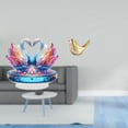 thumbnail image 2 of Escultura de cisne acrílico y figura de pájaro dorado, moderna estatua de animal para centro de mesa, para oficina, estantería, sala de estar, decorac, 2 of 8
