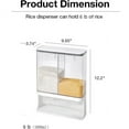 thumbnail image 3 of Rice Dispenser Kitchen Organization, Wall-Mounted Dry Food Storage Container with Lids, Laundry Detergent Dispenser.Suitable for Black Rice, Pet Food, Beans, Laundry Scent Beads, 3 of 8