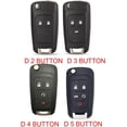 thumbnail image 2 of Smart Key Fob Cover Fit for Chevy Cruze Epica Lova Camaro Impala Cavalier Aveo HU100 Blade Keychain with Sparkly Rhinestones Key Holder Full Protection Remote Protector Key Case,D 4 Button, 2 of 7