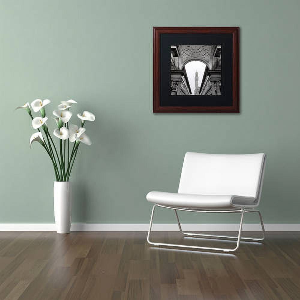 Trademark Fine Art "Firenze II" Canvas Art by Alan Blaustein, Black Matte, Wood Frame