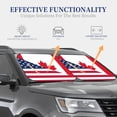 thumbnail image 4 of Vsdgher USA Canada Flag Print Car Windshield Sun Shade, Reflective Sunshade Window Sunshade Sun Visor Protector Fit for Cars,Trucks,SUVs-Small, 4 of 6