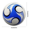 thumbnail image 4 of Deportivo Inflable Tamaño 5 Fútbol Cosido A Máquina PVC para () Azul, 4 of 9