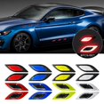 thumbnail image 2 of 6 Pzs Tiras Reflectantes De Fibra De Carbono 3D Para Coche/Cinta De Advertencia De Seguridad/Calcomanías Reflectoras Seguras/Accesorios Exteriores Del, 2 of 4