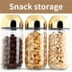thumbnail image 4 of Frasco De Almacenamiento Sellado Frasco De Almacenamiento Transparente Frasco De Vidrio Sellado Frasco De Almacenamiento De Alimentos Redondo Decorativo Para El Hogar Con Barra De Escala De Anillo Speravity HA026077-02, 4 of 6