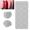 thumbnail image 4 of Lipstick Storage Rack, 12 Slot Soft Silicone Portable Cosmetics Display Stand Simple Elegant  for Nail Polish for Home for Eyebrow Pencil for Women Gray, 4 of 7