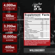 5% Nutrition Kill It Ready-to-Drink High Stim Pre Workout | 400mg Caffeine Energy Drink | Extreme Pump, Endurance, Focus & Hydration | Citrulline, Beta Alanine, Taurine | 12 Pack (Wild Berry)