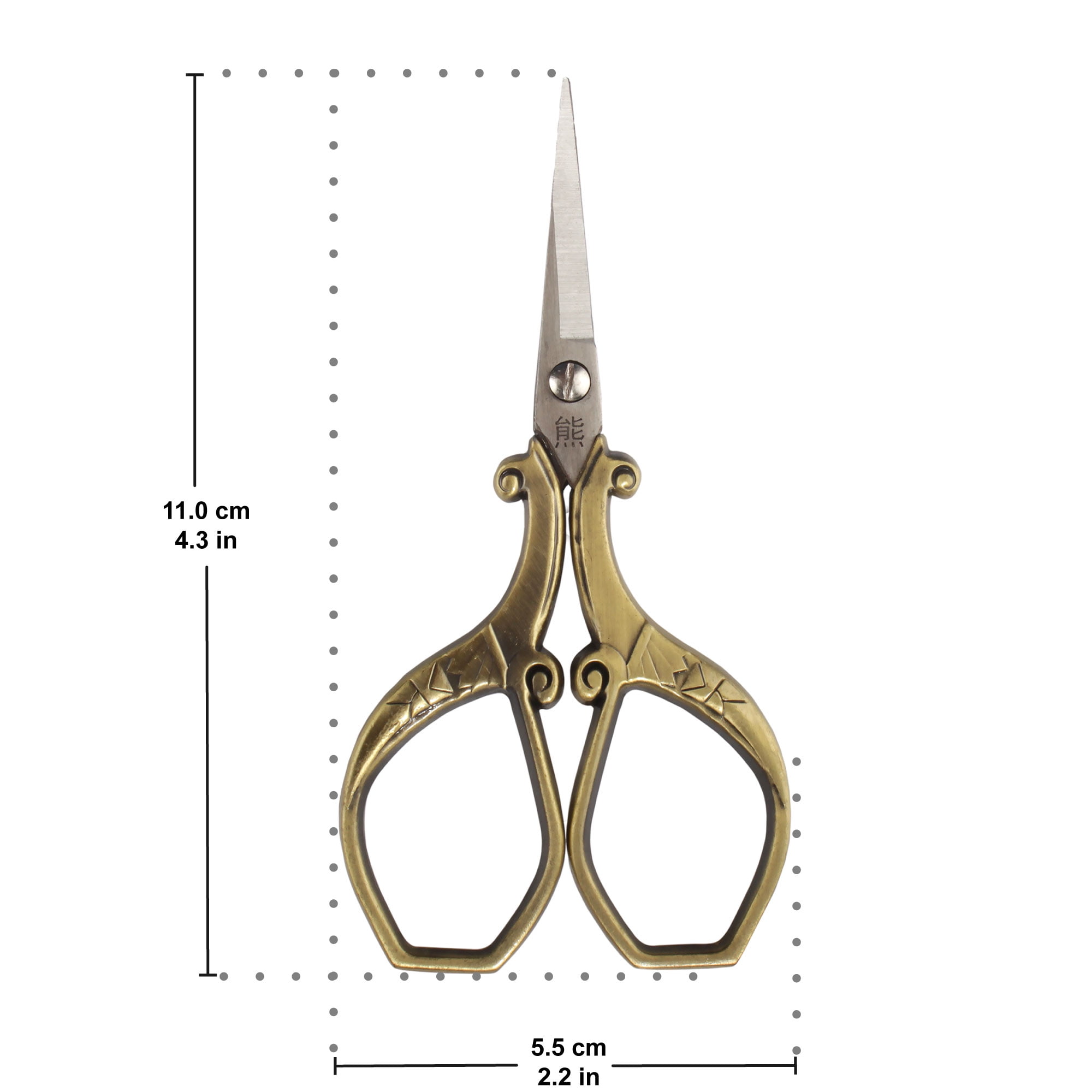 JubileeYarn Chinese Wing & Cloud Embroidery Scissors - Bronze - 30 Scissors