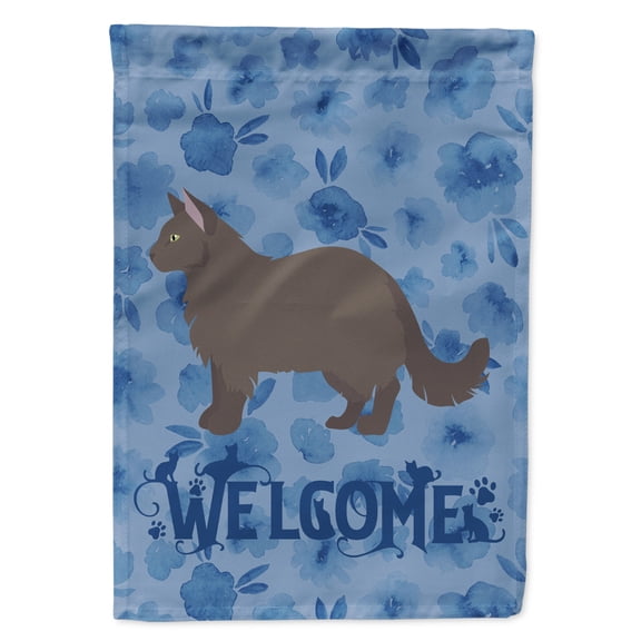 York Chocolate #2 Cat Welcome Garden Flag