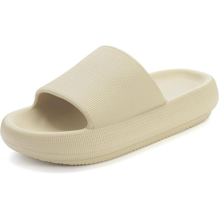 

Pillow Slippers for Women and Men | House Slides Shower Sandals | Cushioned Thick Sole