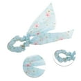 thumbnail image 3 of Unique Bargains 1 Pc Grace Ribbon Hair Scrunchies Hair Ties Light Blue, 3 of 5