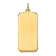 thumbnail image 1 of 14k Plain .027 Gauge Engravable Rectangular Disc Charm in 14k Yellow Gold, 1 of 2