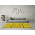 thumbnail image 3 of Ahgly Company Indoor Rectangle Abstract Yellow Modern Area Rugs, 8' x 12', 3 of 4