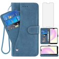thumbnail image 1 of Asuwish Compatible with Huawei P20 Wallet Case and Tempered Glass Screen Protector Flip Cover Card Holder Stand Cell, 1 of 5