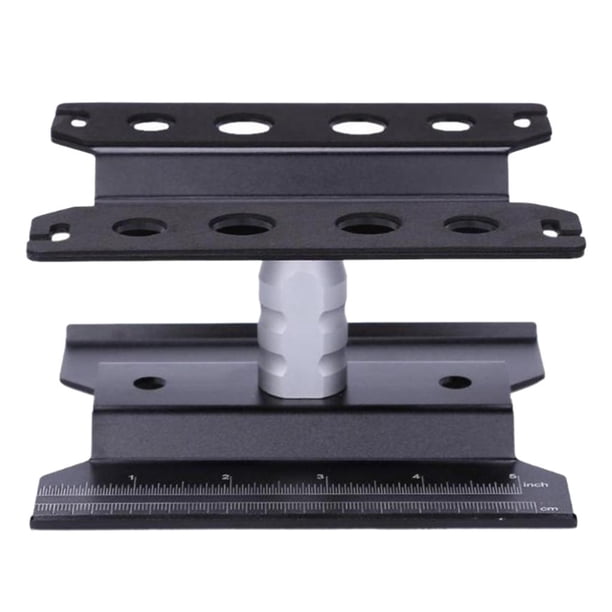Estación de trabajo de reparación de soporte de trabajo para coche RC de aleación de aluminio 1:8 1:10 1:16 por por Negro