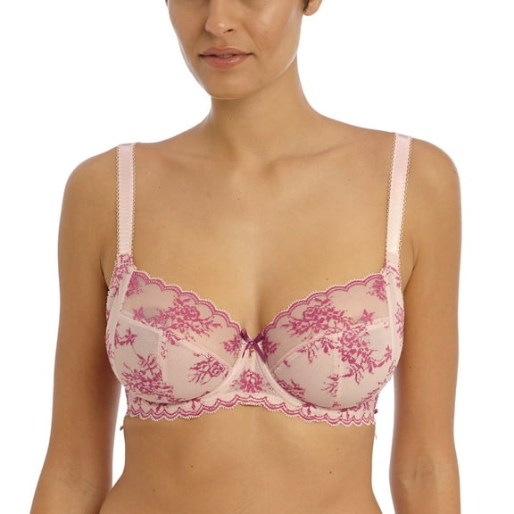 Freya Offbeat Decadence Side Support Underwire Bra (402501),38GG,Vintage Rose